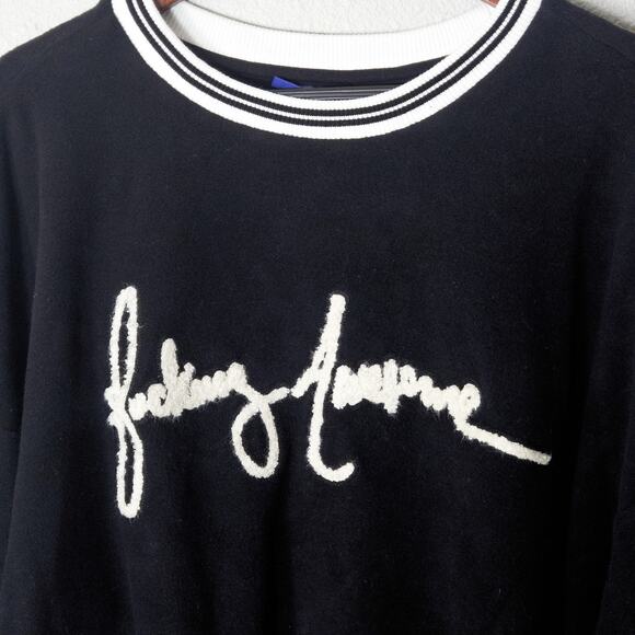 FA F*cking Awesome Logo Sweatshirt XL Black Skatercore Indie Vanguard - Picture 3 of 9